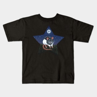 Grey Hooded Rat Star Kids T-Shirt